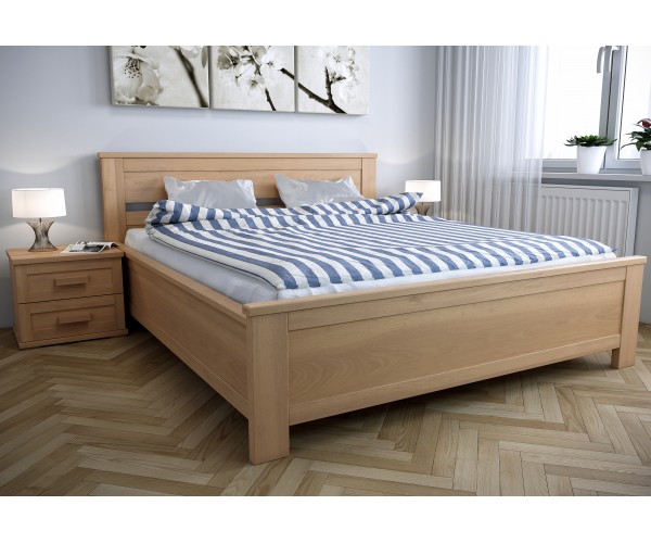 Drevená posteľ Sofia s úložným priestorom 120-140cm